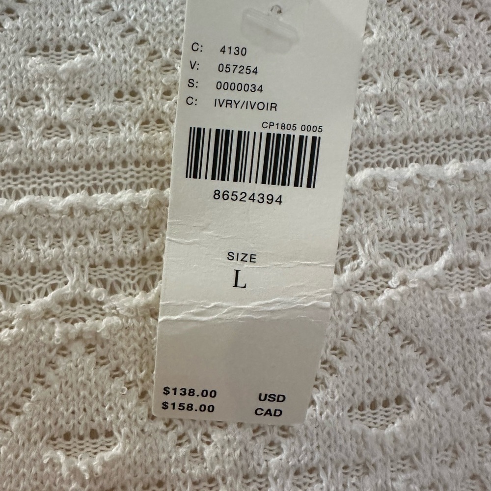 NWT Anthropologie White Ribbed Halter Mini Dress - Picture 6 of 9